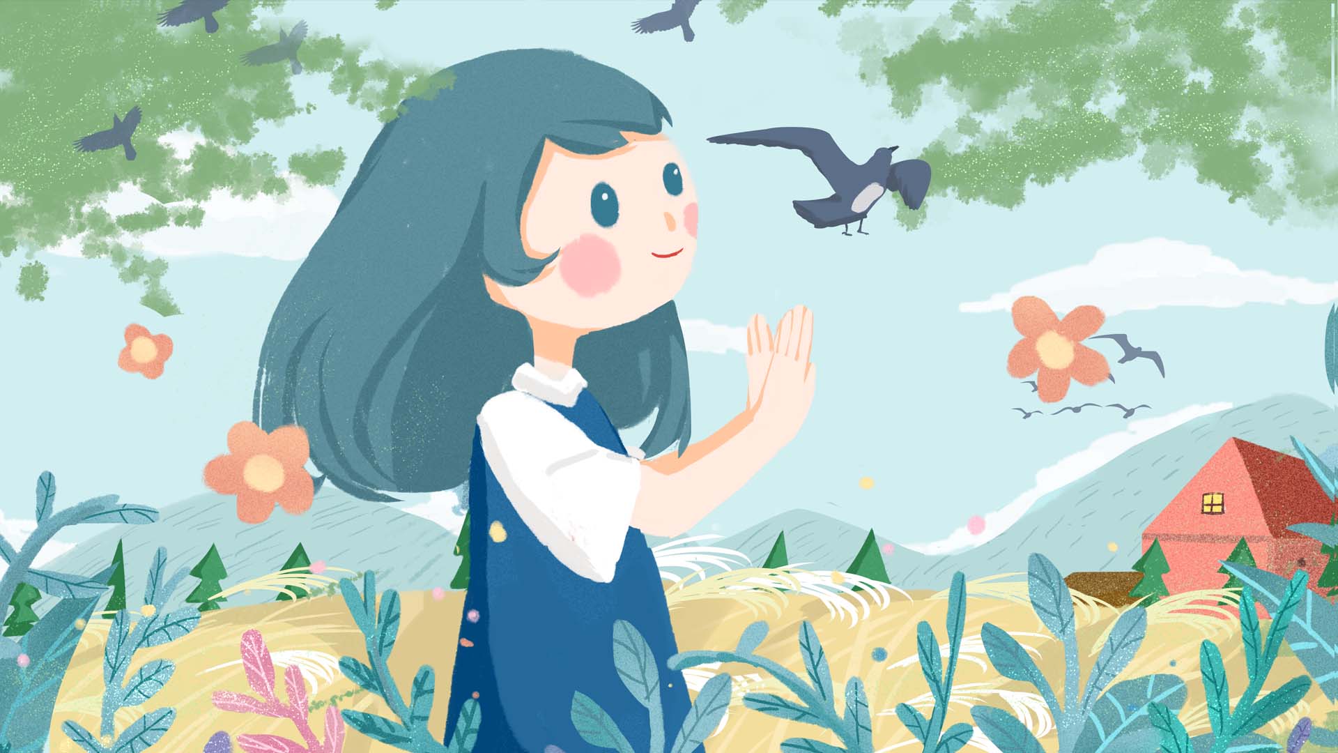 千图_早安你好小女孩的早晨可爱温暖儿童插画_图片编号32431466 (1).jpg