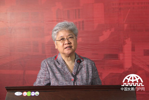2014年6月7日，由中华少年儿童慈善救助基金会发起建设的共青儿童村正式建成启用，中国宋庆龄基金会副主席唐闻生讲话。中国网/中国发展门户网 魏博 摄